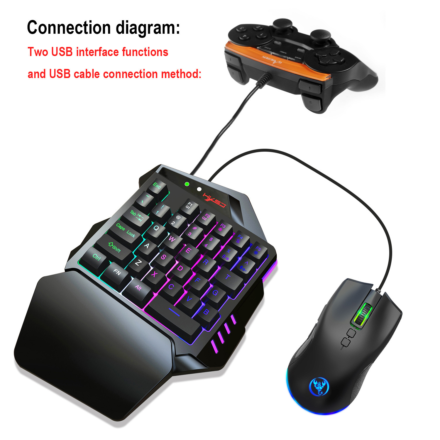 Teclado gamer Keyboard Set acc - đánh giá và giá Gaming Console With Keyboard