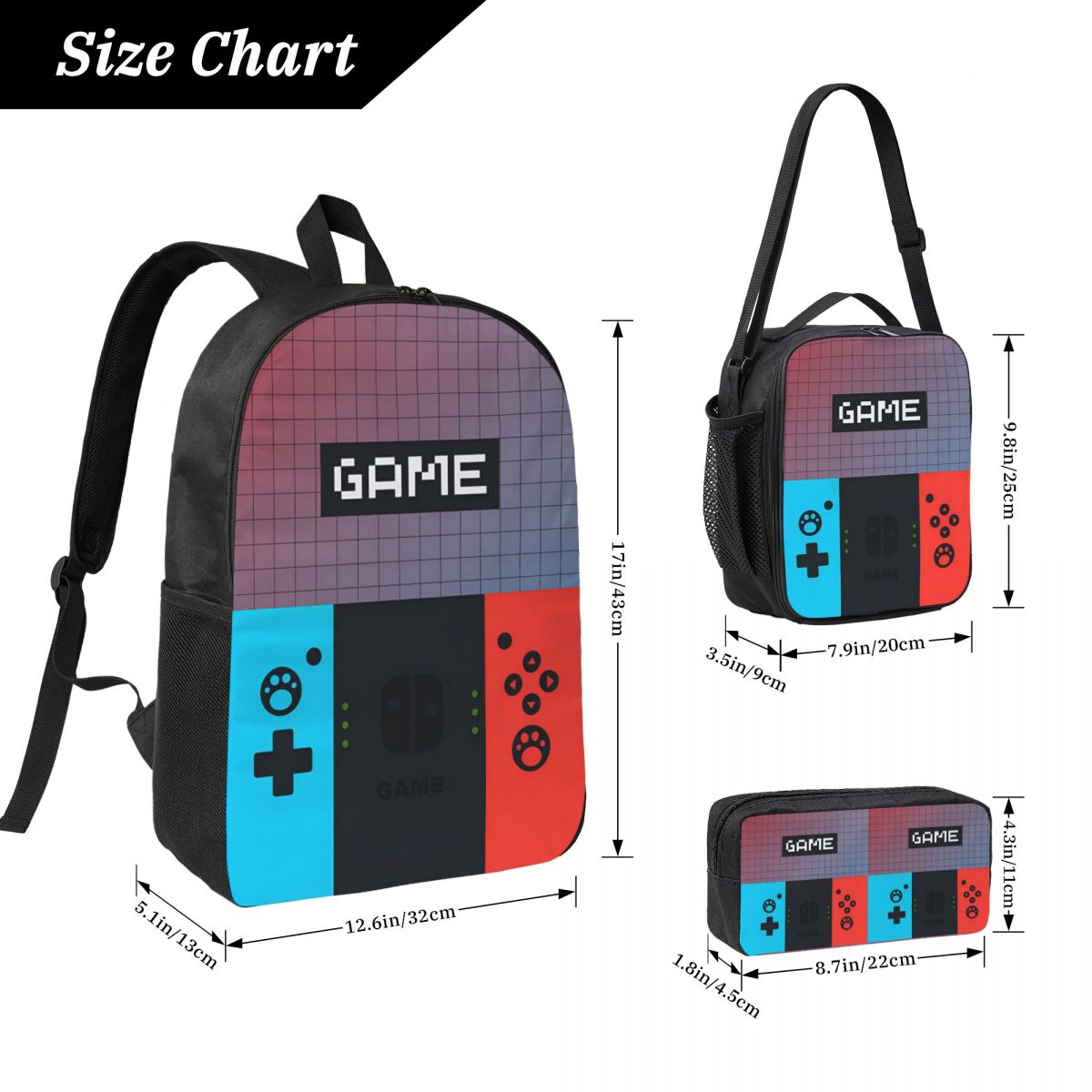 3pecs/set Games Console Backpa - đánh giá và giá Gaming Console In 90S