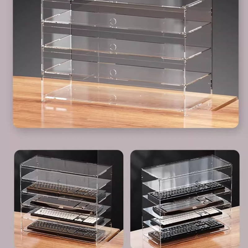 Premium Clear Acrylic Dustproo - đánh giá và giá Gaming Console With Keyboard
